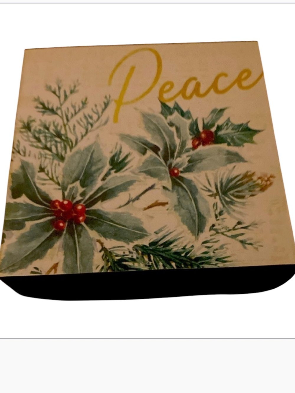 Ashland Christmas tabletop decor new green red peace - Picture 1 of 9